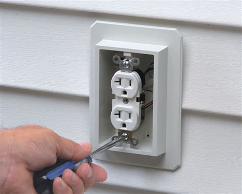 outdoor electrical box for vinyl siding|vinyl siding electrical outlet boxes.